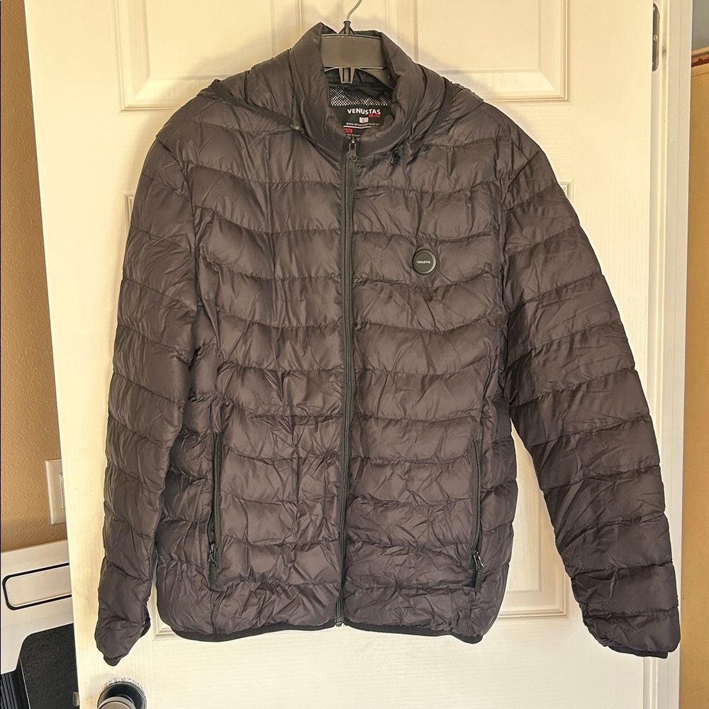 Heated Black Puffer Jacket